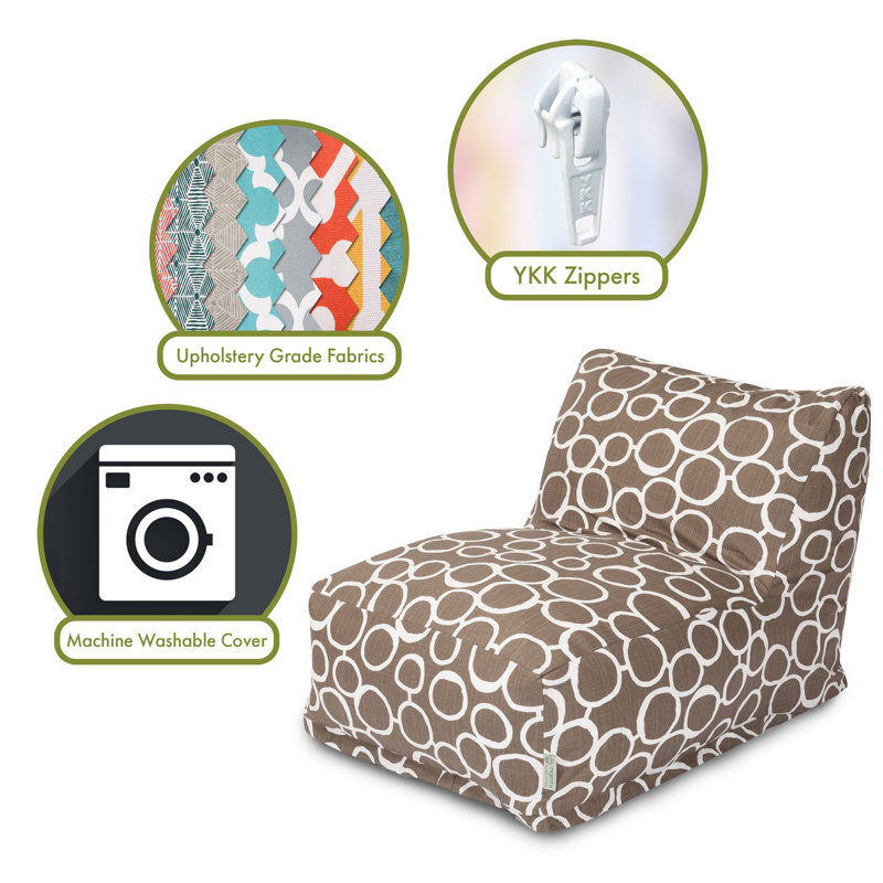 Logue Cotton Bean Bag Chair & Lounger, Mocha