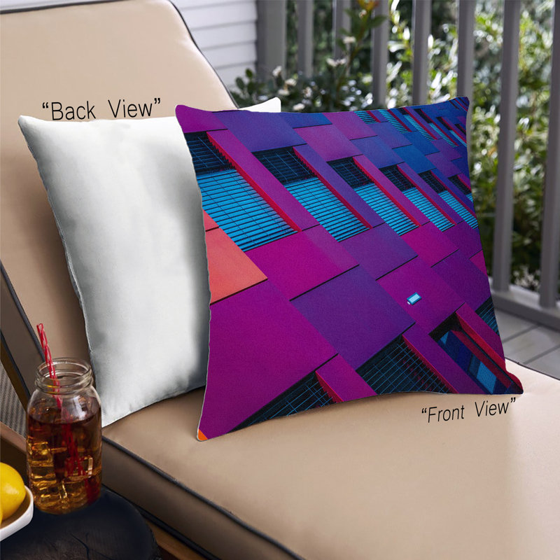 Coussin Color Focus, Microsuède