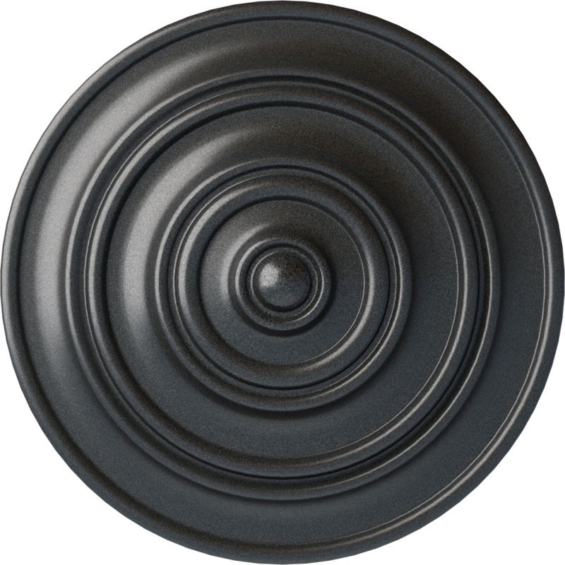 Médaillon de plafond Endurathane Classic, P 13 1/4 po x P 1/2 po (pour auvents jusqu'à 4 1/8 po), finition étain peinte à la main