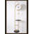 Modern light luxury wall-mounted shelf floor clock