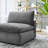 Commix Down Filled Overstuffed Performance Velvet Armless Chair-1991758112