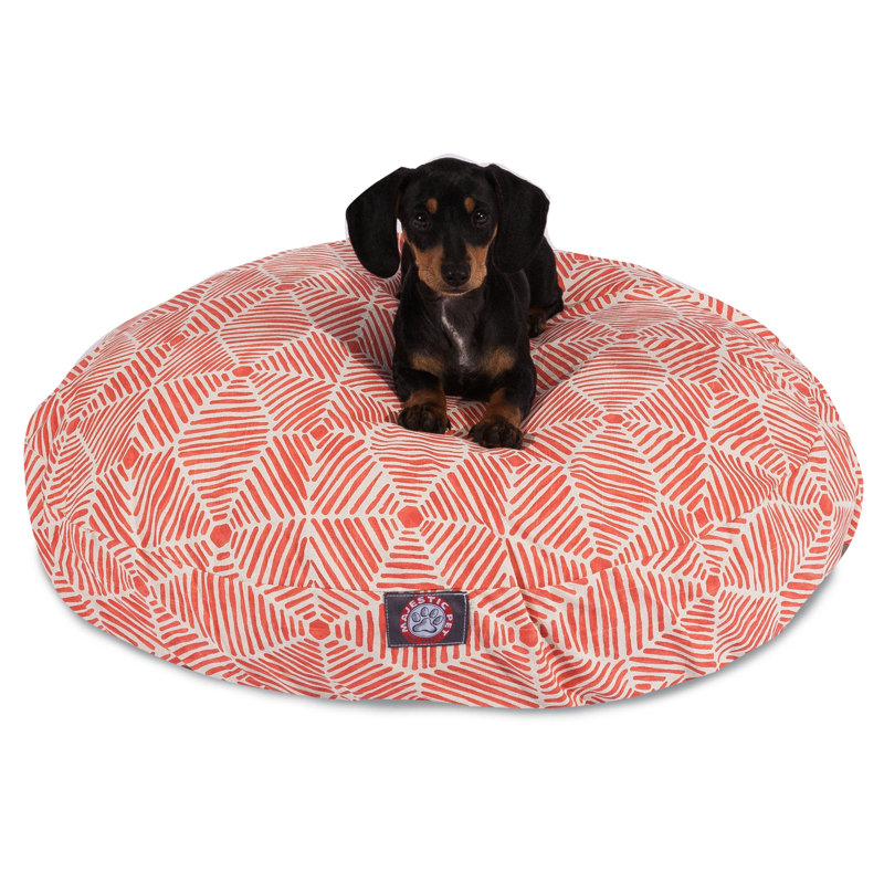 Oreiller pour chien Charlie / classique, Petit (l 30 po x P 30 po x H 4 po), Saumon