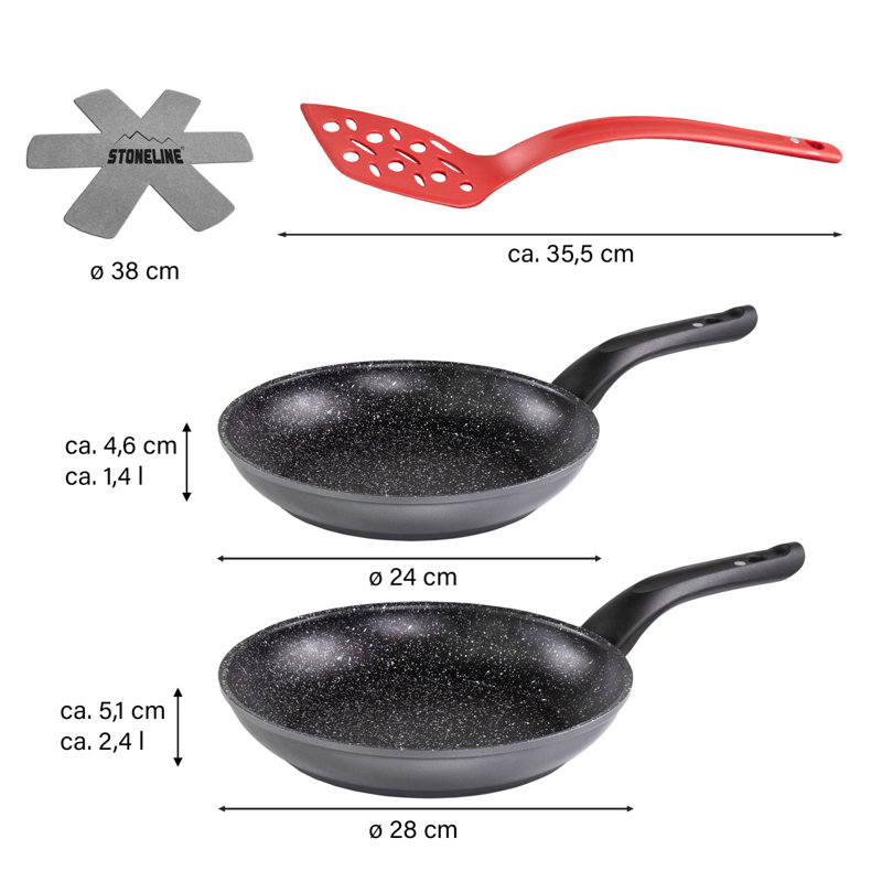 6 - Piece Non-Stick Aluminum Cookware Set