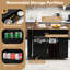 Solid Wood Top Kitchen Cart-1539998030