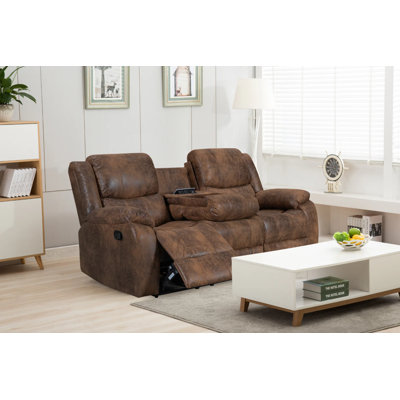Toolleen 3 Seater Faux Leather Recliner