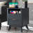 Hardester Vintage 2 - Drawer Nightstand with Charging Station, Bedside Table with Open Shelf-394374389