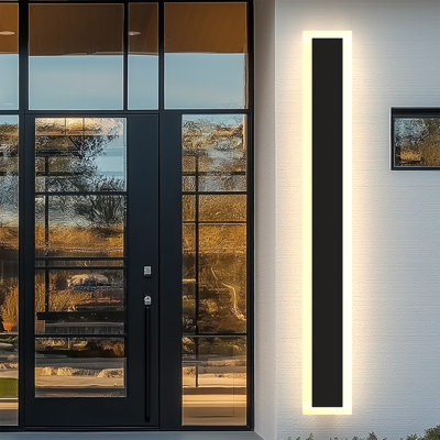 Aluminum Modern Linear IP65 Integrated LED Waterproof Hardwired Outdoor Wall Lights