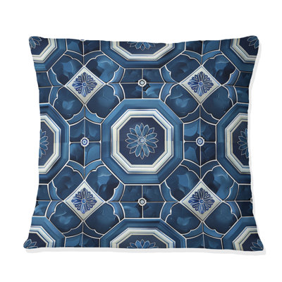 Coussin bleu marine Midcentury I - Midcentury
