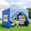 L 10 pi. x 10 pi Auvent escamotable avec protection solaire UPF50 + et sac à roulettes-113725766