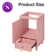 18" Freestanding Small Bathroom Vanity Base Only, Sink Not Included, Decorative Wavy Edge