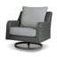 Chaise de patio pivotante avec coussins Gurkan