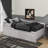 Twin Size Upholstered L-Shaped Upholstered Daybed With Trundle-876797880