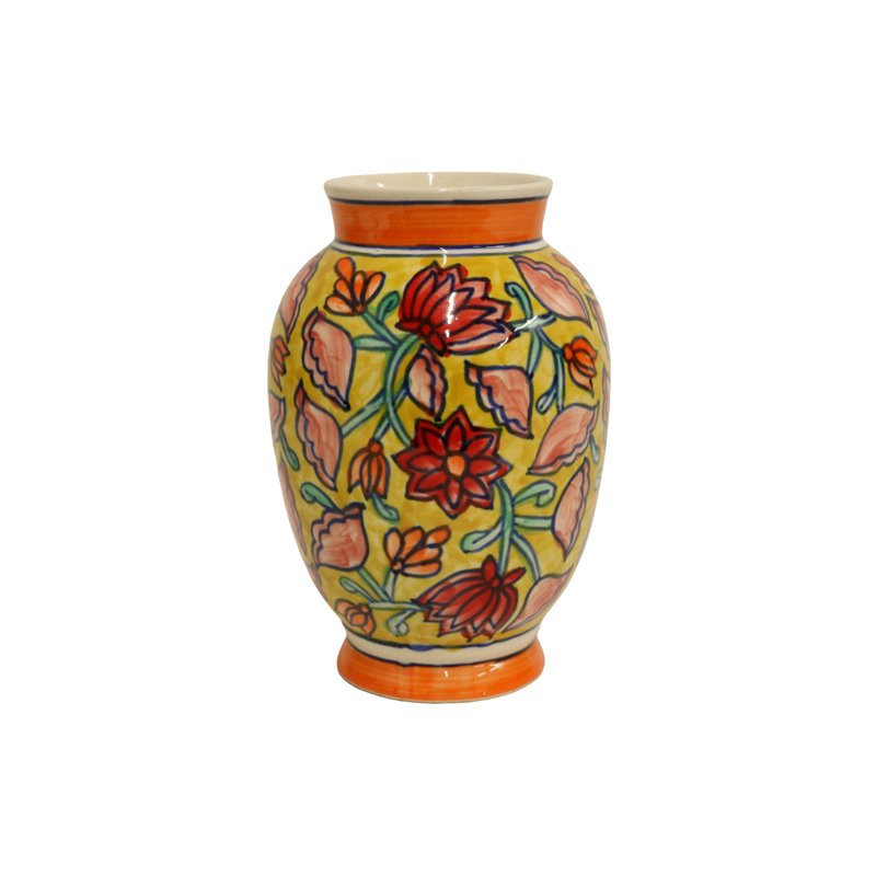 Vase en céramique multicolore Home & Manor