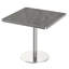 Table carrée bistro moderne tulipe 31,5 pouces avec plateau en faux marbre, facile à assembler, structure en métal robuste-1532222220