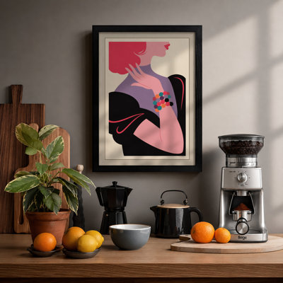 Figure in Repose Mid-Century - Framed Print