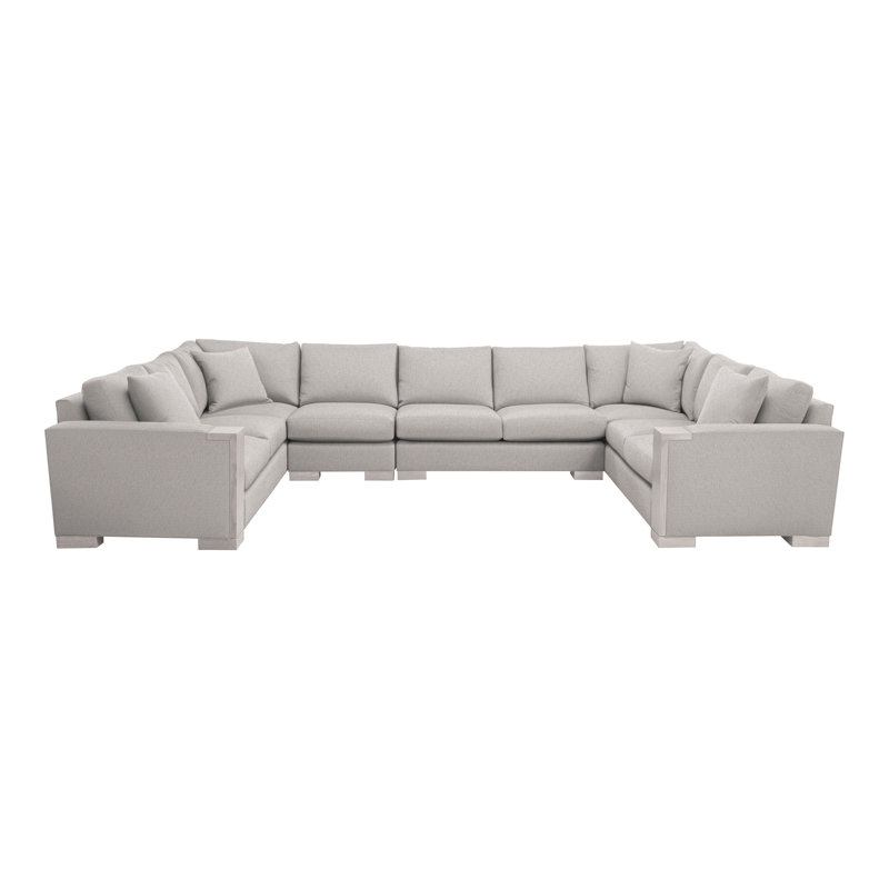 Abingdon By Michael Weiss Upholstered Sectional Symmetrical, Navada Granite, Dove Gray