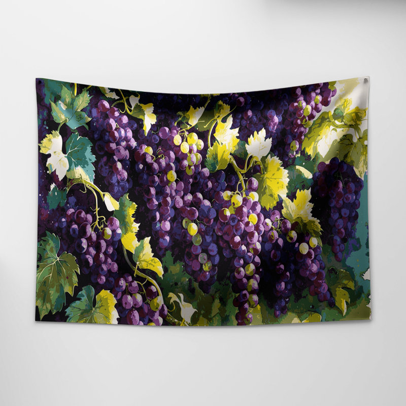 Tapisserie murale «Fruit Grape Flame Seedless», 51 po x 60 po