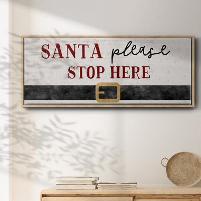 Santa Stop - toile encadrée