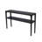 Geni Sofa Console Table, 48 Inch Top W Shelf, Parsons Style Java Gray