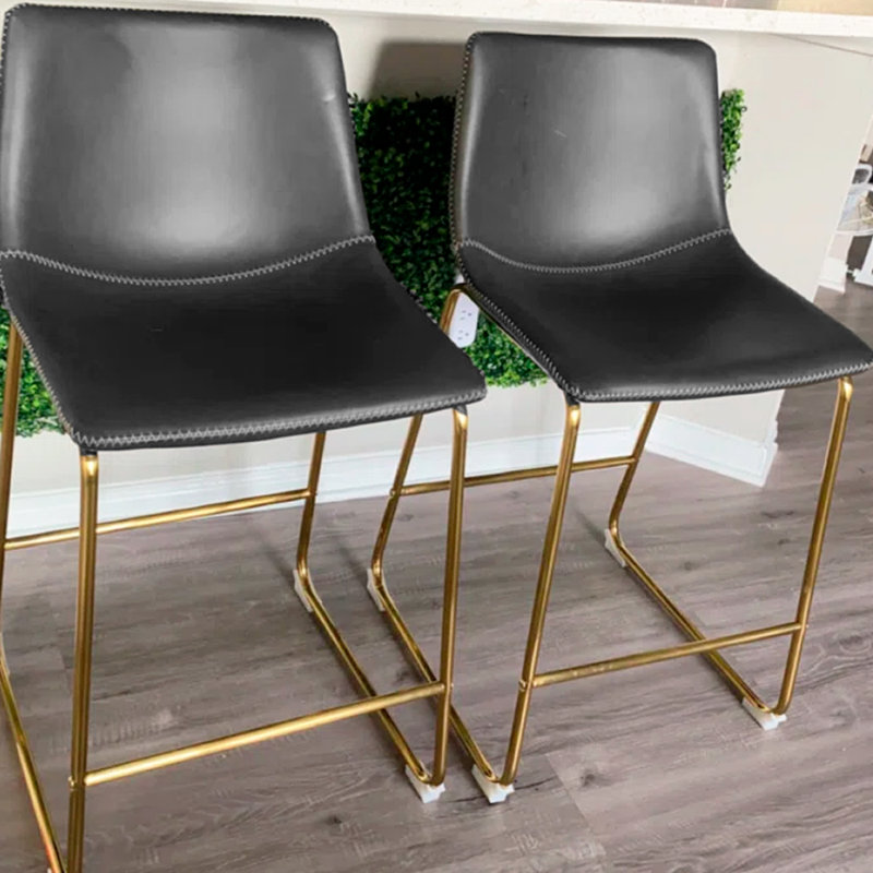 Aulbusson Counter Stool, Black, 2