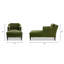 Chaise longue rembourrée 60 po Josephine-716059628