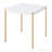 White And Gold Square End Table