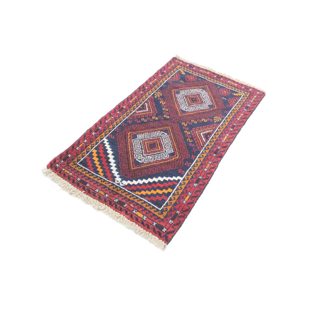 Hand Knotted Wool Red Indoor/Outdoor Rug