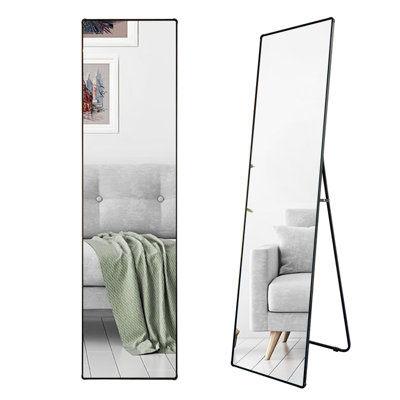Unbreakable Rectangle Metal Floor Mirror