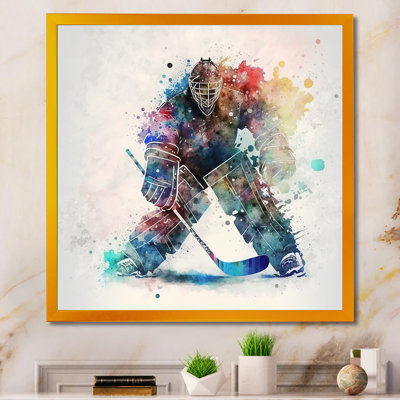 Hockey Goalie During The Hockey Game II - Sport Hockey Wall Art