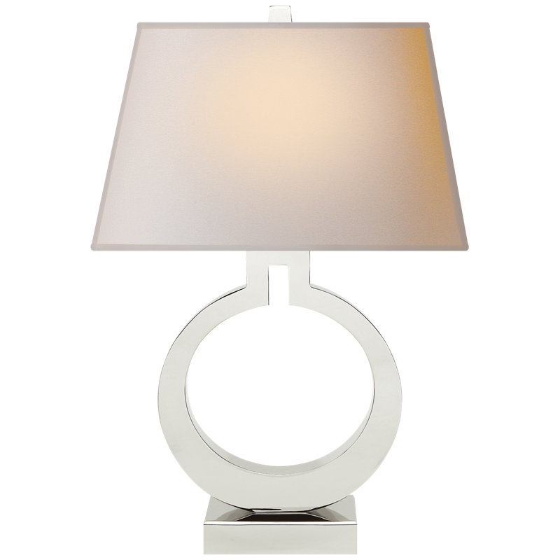 Table Lamp, 21" H x 13.5" W x 13.5" D, Crystal