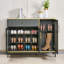 Grey Aluminum Shoe Storage
