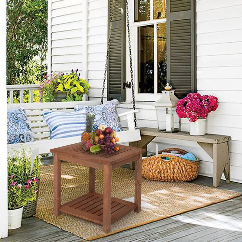 Solid Wood End Table