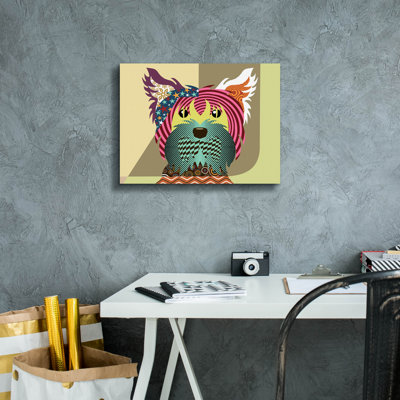 'Yorkshire Terrier Dog' by Lanre Adefioye, Canvas Wall Art
