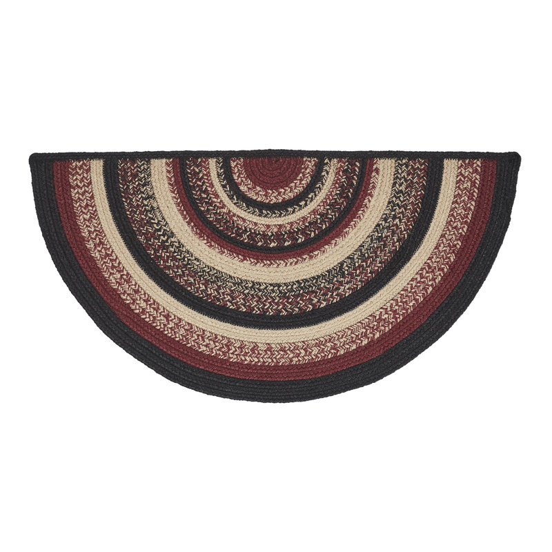 Tapis demi-cercle Batrice 1 pi 4,5 po x 2 pi 9 po