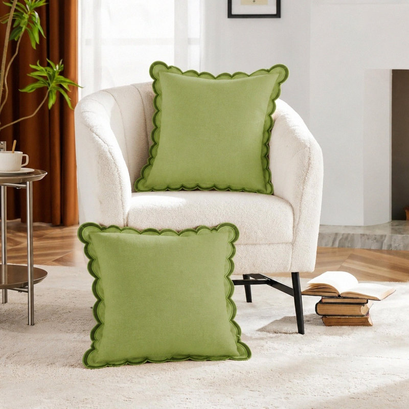 Housses de coussin 18 x 18 pouces, Vert