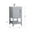 Scottsbluff 18 " W Freestanding Standard Free Standing 1 Single Vanity Bathroom Vanity With Engineered Marble Top-1227793080