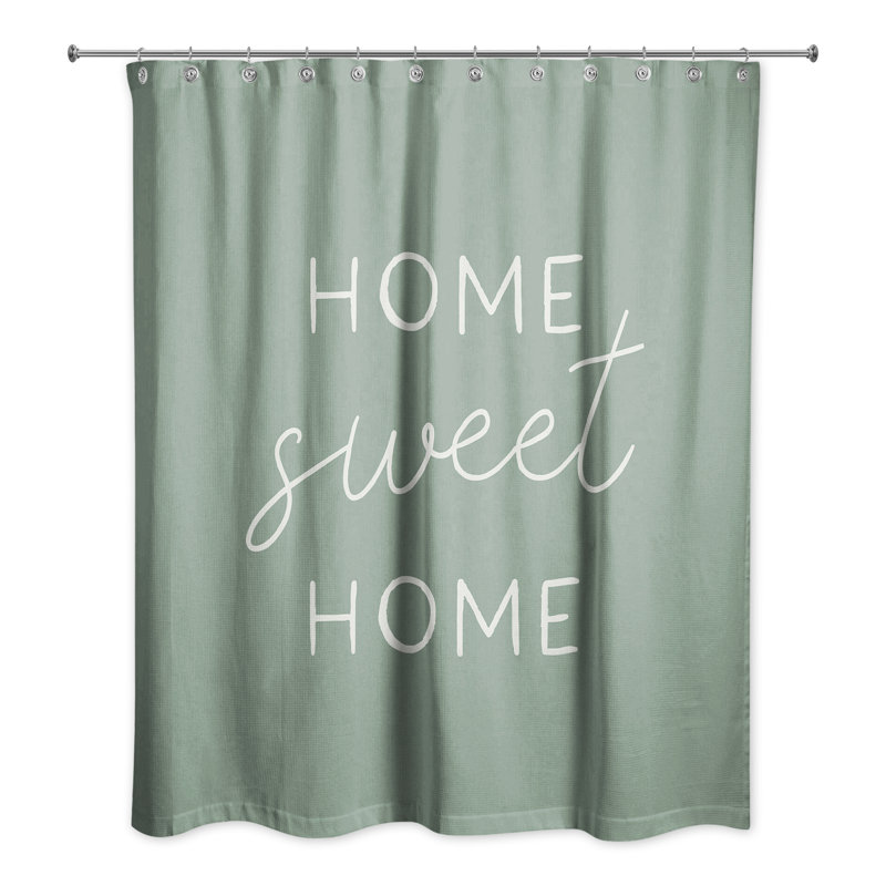 Rideau de douche simple Perine, Vert