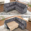 Canapé-lit modulaire avec lit escamotable, canapé d'angle modulaire avec rangement, canapés modulaires-640408362