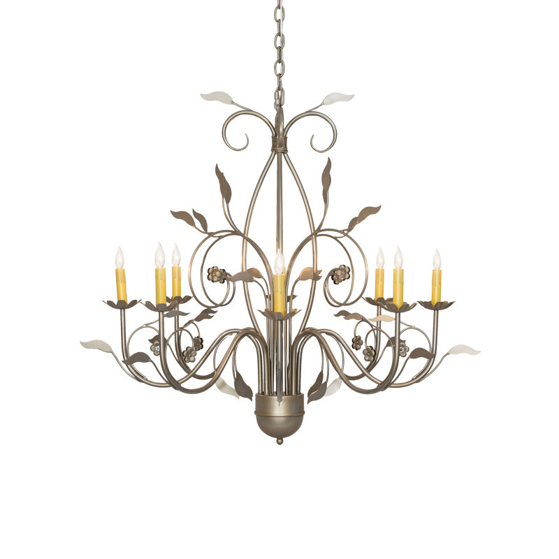 36" Wide Bordeaux 8 Light Chandelier