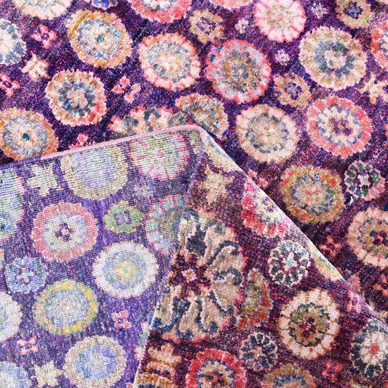 Purple Alchemy Transitional Silk Rug - 17'11"" x 32'10""
