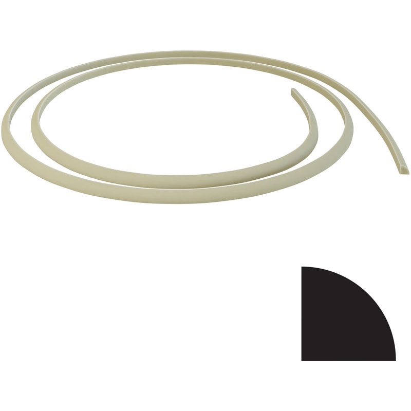 144" Beige Resin Quarter Round Flexible Baseboard Moulding