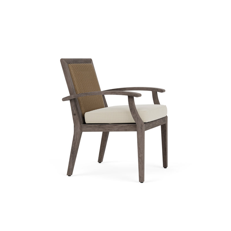Frontier Outdoor Dining Armchair, Fawn, Serene Spa