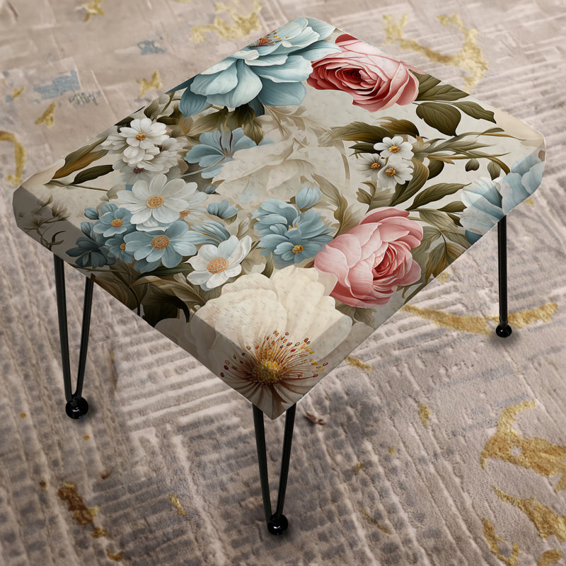 Repose-pieds Antique Pastels Boho Accents II - Floral