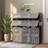 Freestanding Shoe Rack Organizer With Expandable Design, Durable Polypropylene Construction, And Removable Partitioned Panels For Versatile Storage