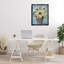 "Flower Bucket Bouquet", art mural sur toile flottante noire par Amanda Hilburn-2004469562-2004469560
