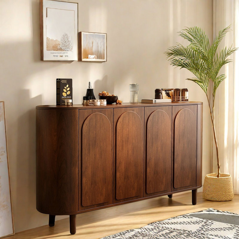 Buffets rétro en bois manufacturé polyvalent