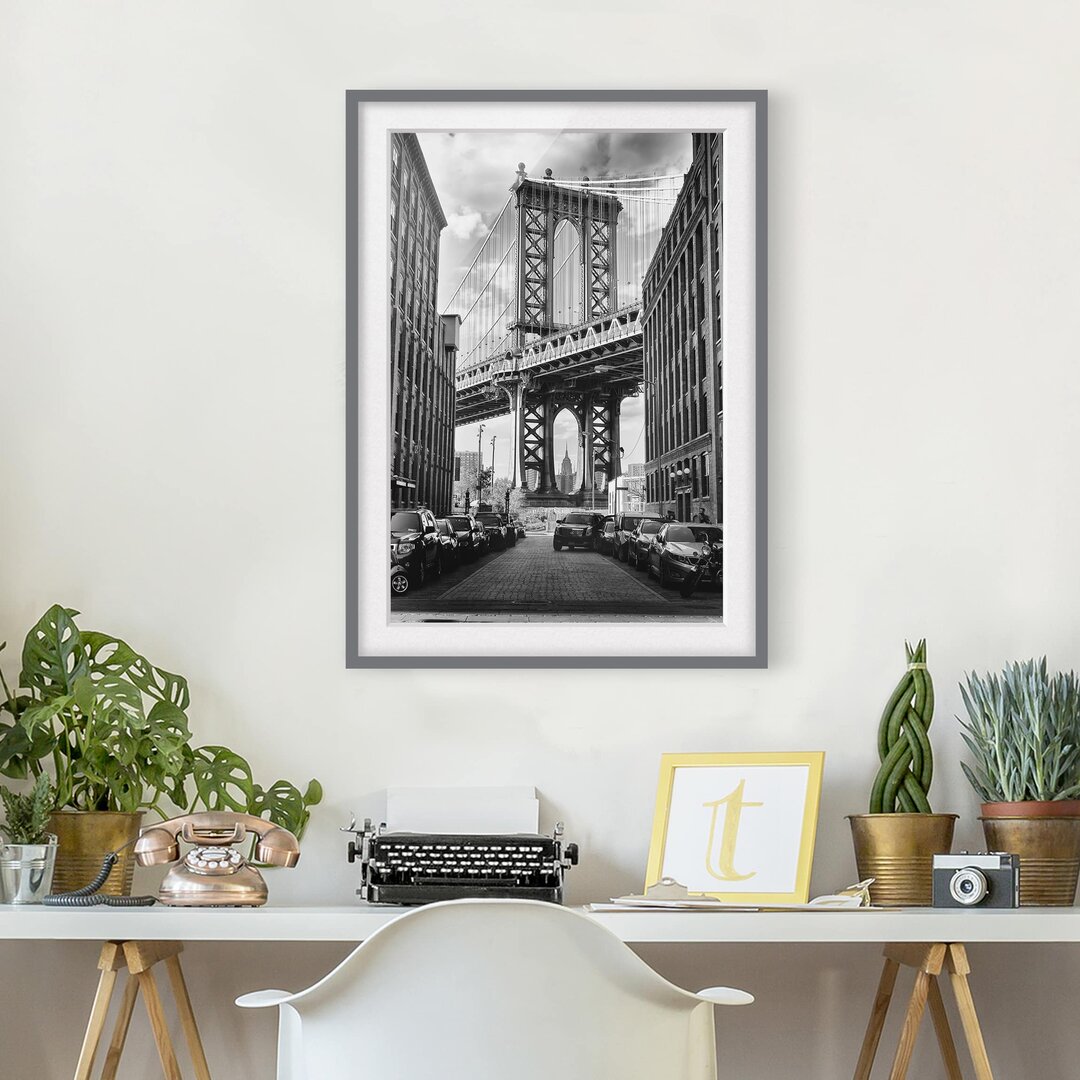 Gerahmter Fotodruck Manhattan Bridge