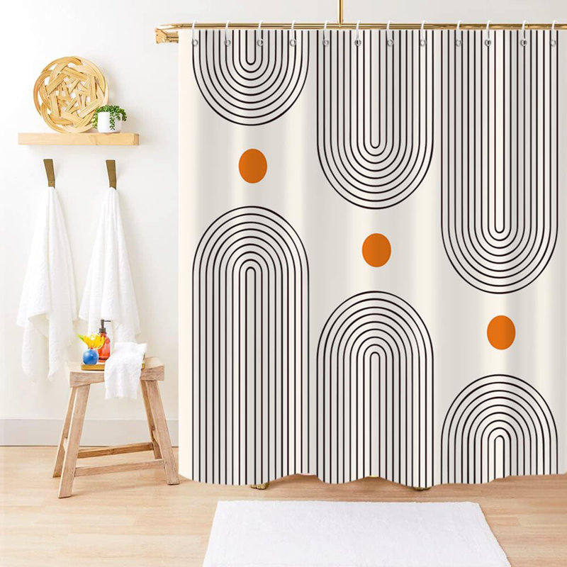 Rideau de douche Boho Mid Century