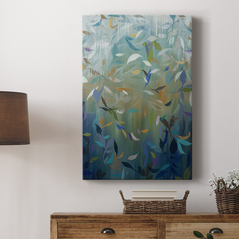 Falling Leaves -Custom Wrapped Gallery Cavas, 12" H x 8" W