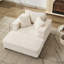 Chaise longue Canapé avec repose-pieds de rangement amovible